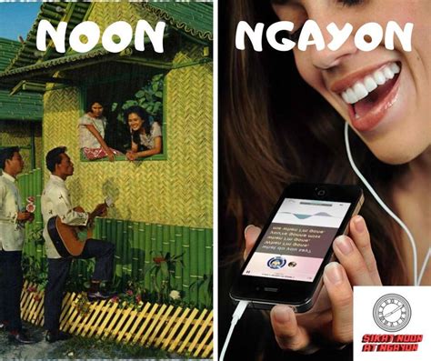 Ngayon at Noon. Noon at Ngayon. .